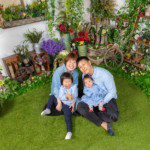 俯瞰めのアングルから撮る家族写真って意外と無いですよね